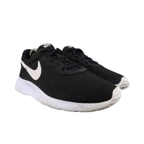 Nike Shoes Womens 9 Athletic Trainers Tanjun Sneakers Black White Casual Active - Picture 3 of 13